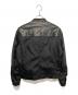 PRADA (プラダ) レザー×ナイロンコンビライダースジャケット ブラック サイズ:46：55000円