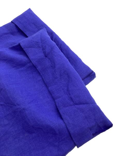 GALERIE VIE（ギャルリーヴィー）GALERIE VIE (ギャルリーヴィー) フレンチリネン イージーセミワイドパンツ ブルー サイズ:Ｓの古着・服飾アイテム