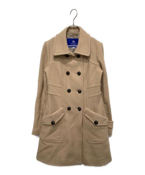 BURBERRY BLUE LABEL（バーバリー ブルー レーベル）BURBERRY BLUE LABEL (バーバリーロンドンブルーレーベル) ウールコート ベージュ サイズ:40の古着・服飾アイテム