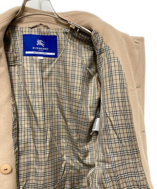 BURBERRY BLUE LABEL（バーバリー ブルー レーベル）BURBERRY BLUE LABEL (バーバリーロンドンブルーレーベル) ウールコート ベージュ サイズ:40の古着・服飾アイテム
