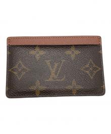 LOUIS VUITTON（ルイ ヴィトン）の古着「ポルト カルト・サンプール/名刺入れ」｜ブラウン