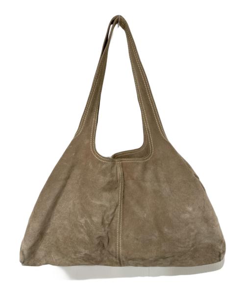 MIU MIU（ミュウミュウ）MIU MIU (ミュウミュウ) スウェードトートバッグ ベージュの古着・服飾アイテム