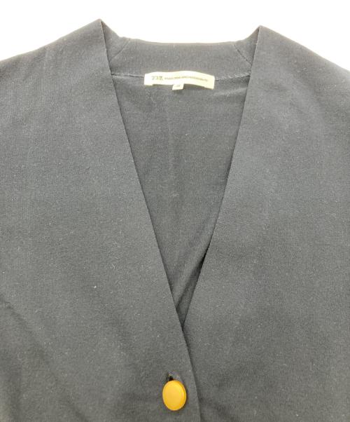 23区（ニジュウサンク）23区 (ニジュウサンク) 【洗える】テンセルストレッチ Vネック カーディガン ネイビー サイズ:Ｍの古着・服飾アイテム