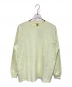 AURALEEオーラリー）の古着「LUSTER PLAITING L/S TEE」｜グリーン
