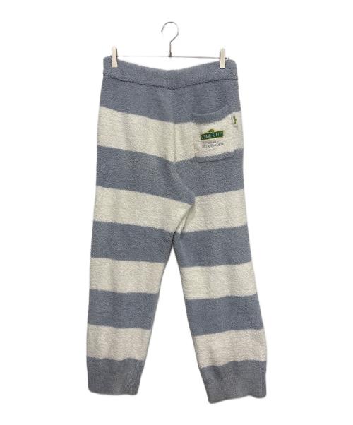 GELATO PIQUE HOMME（ジェラートピケ オム）GELATO PIQUE HOMME (ジェラートピケ オム) SESAME STREET (セサミストリート) ジャガードプルオーバー&ロングパンツセット ブルー×ホワイト サイズ:Ｍの古着・服飾アイテム