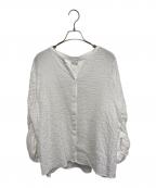 URBAN RESEARCH DOORSアーバンリサーチドアーズ）の古着「ギャザースリーブブラウス」｜ホワイト