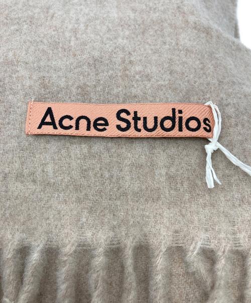 Acne studios（アクネ ストゥディオス）Acne studios (アクネ ストゥディオス) フリンジウールスカーフ ベージュ サイズ:200×70の古着・服飾アイテム