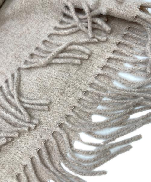 Acne studios（アクネ ストゥディオス）Acne studios (アクネ ストゥディオス) フリンジウールスカーフ ベージュ サイズ:200×70の古着・服飾アイテム