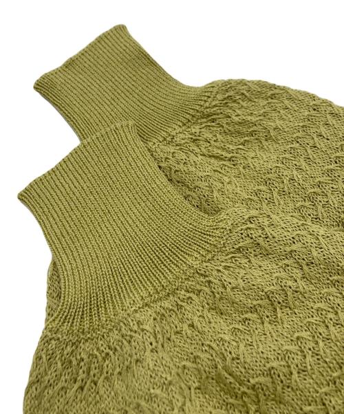EKAL（エカル）EKAL (エカル) 透かし編みカーディガン グリーン サイズ:FREEの古着・服飾アイテム