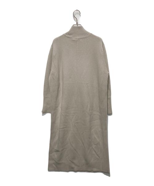 icB（アイシービー）icB (アイシービー) ソフトカシミヤハイネックワンピース ベージュ サイズ:Ｓの古着・服飾アイテム