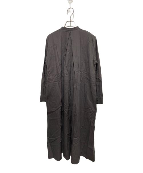 Midi-Umi（ミディウミ）Midi-Umi (ミディウミ) バンドカラータックシャツワンピース グレー サイズ:-の古着・服飾アイテム