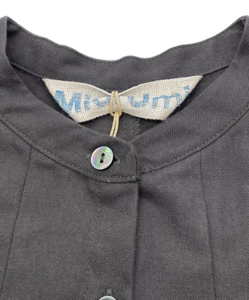 Midi-Umi（ミディウミ）Midi-Umi (ミディウミ) バンドカラータックシャツワンピース グレー サイズ:-の古着・服飾アイテム