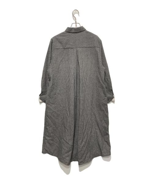 Midi-Umi（ミディウミ）Midi-Umi (ミディウミ) コートワンピース ブラック×ホワイト サイズ:FREEの古着・服飾アイテム