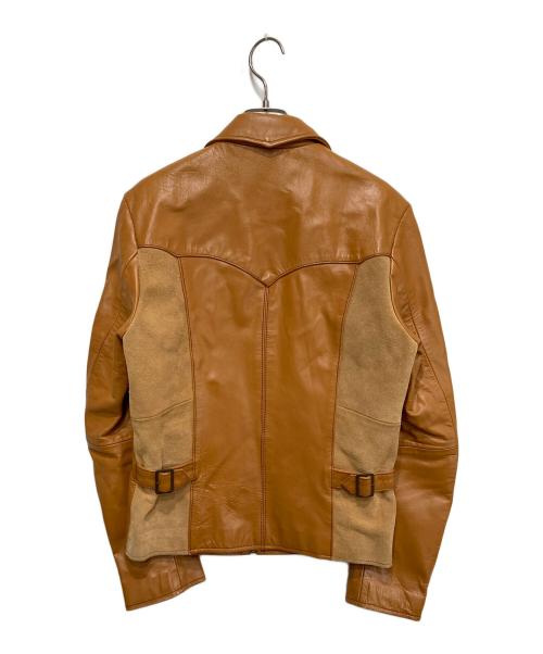 Bonds & Peace（ボンズアンドピース）Bonds & Peace (ボンズアンドピース) ウエスタンレザージャケット ブラウン サイズ:1の古着・服飾アイテム