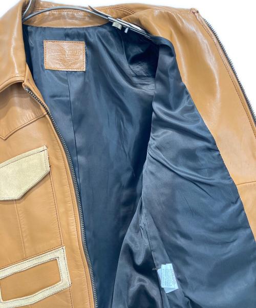 Bonds & Peace（ボンズアンドピース）Bonds & Peace (ボンズアンドピース) ウエスタンレザージャケット ブラウン サイズ:1の古着・服飾アイテム