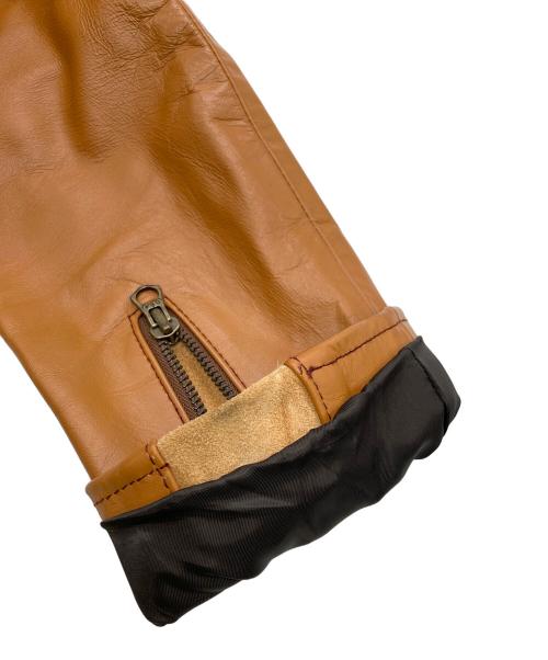 Bonds & Peace（ボンズアンドピース）Bonds & Peace (ボンズアンドピース) ウエスタンレザージャケット ブラウン サイズ:1の古着・服飾アイテム