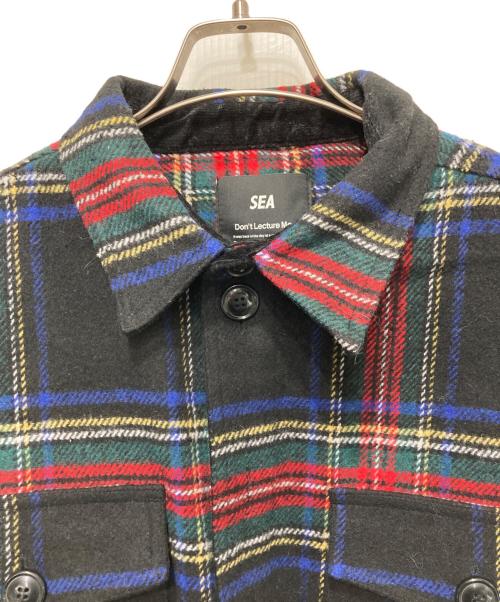 WIND AND SEA（ウィンダンシー）WIND AND SEA (ウィンダンシー) CPOシャツジャケット ブラック サイズ:Lの古着・服飾アイテム