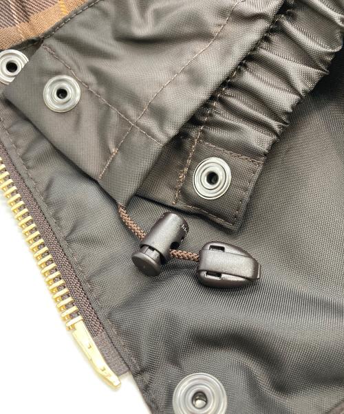 Barbour（バブアー）Barbour (バブアー) TRANSPORT / ワックス コットン ショート ブルゾン ブラウン サイズ:40の古着・服飾アイテム