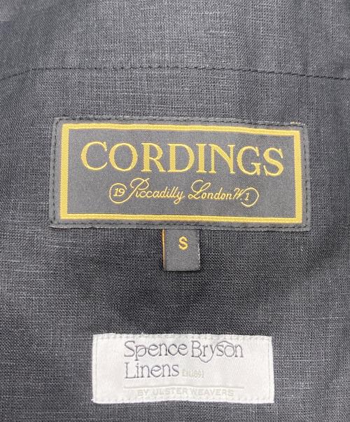 CORDINGS（コーディングス）CORDINGS (コーディングス) リネンサファリジャケット ブラック サイズ:Ｓの古着・服飾アイテム