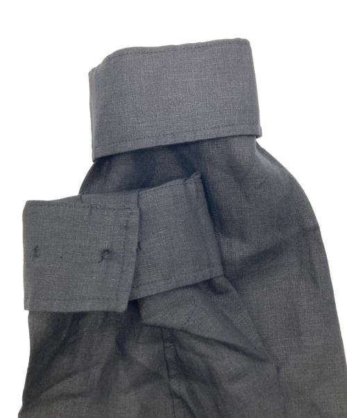 CORDINGS（コーディングス）CORDINGS (コーディングス) リネンサファリジャケット ブラック サイズ:Ｓの古着・服飾アイテム