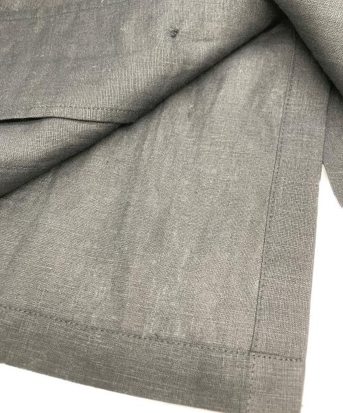 CORDINGS（コーディングス）CORDINGS (コーディングス) リネンサファリジャケット ブラック サイズ:Ｓの古着・服飾アイテム