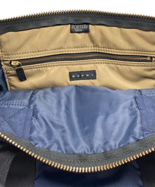 PORTER（ポーター）PORTER (ポーター) MARNI (マルニ) 2WAYトートバッグ ネイビーの古着・服飾アイテム