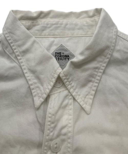 THE CORONA UTILITY（コロナユーティリティ）THE CORONA UTILITY (コロナユーティリティ) 1POCKET SHIRT ホワイト サイズ:Lの古着・服飾アイテム