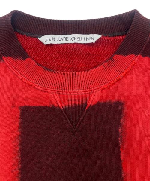JOHN LAWRENCE SULLIVAN（ジョン ローレンス サリバン）JOHN LAWRENCE SULLIVAN (ジョン ローレンス サリバン) オーバーダイスウェットプルオーバーシャツ ボルドー サイズ:Ｓの古着・服飾アイテム
