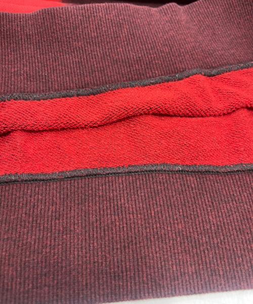 JOHN LAWRENCE SULLIVAN（ジョン ローレンス サリバン）JOHN LAWRENCE SULLIVAN (ジョン ローレンス サリバン) オーバーダイスウェットプルオーバーシャツ ボルドー サイズ:Ｓの古着・服飾アイテム