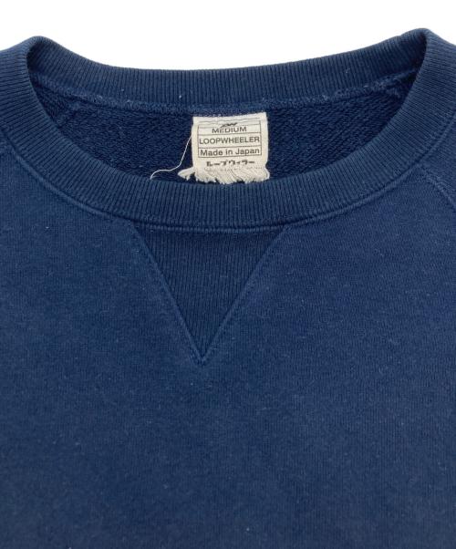 LOOPWHEELER（ループウィラー）LOOPWHEELER (ループウィラー) クルーネックスウェット ネイビー サイズ:Ｍの古着・服飾アイテム