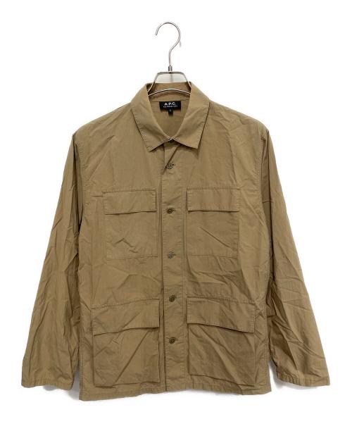A.P.C.（アーペーセー）A.P.C. (アーペーセー) サファリシャツ ベージュ サイズ:Ｓの古着・服飾アイテム