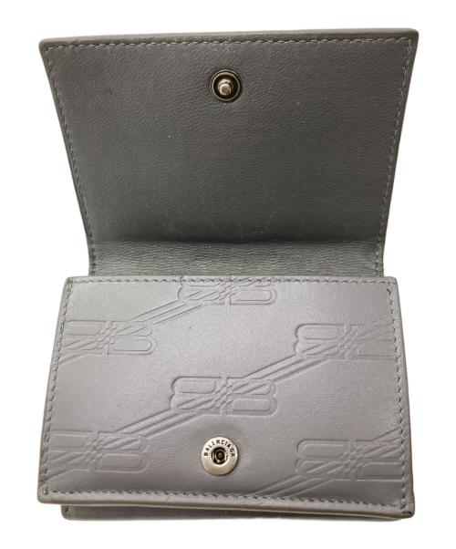 BALENCIAGA（バレンシアガ）BALENCIAGA (バレンシアガ) BBモノグラム ミニウォレット グレーの古着・服飾アイテム