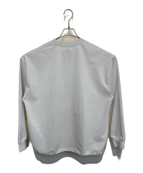 DAIWA PIER39（ダイワ ピア39）DAIWA PIER39 (ダイワ ピア39) TECH DRAWSTRING L/S TEE / 長袖Tシャツ ホワイト サイズ:Lの古着・服飾アイテム