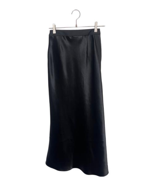 CINOH（チノ）CINOH (チノ) BLACK FORMAL BONDING ACETATE SATIN MARMAID SKIRT ブラック サイズ:38の古着・服飾アイテム