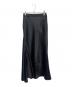 CINOH（チノ）の古着「BLACK FORMAL BONDING ACETATE SATIN MARMAID SKIRT」｜ブラック