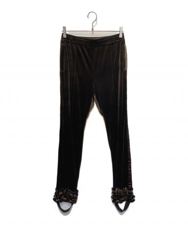 Vermeerist BEAMS フリルトラックパンツ ブラウン 中古・古着通販】vermeerist beams (フェルメリストビームス) ベロア
