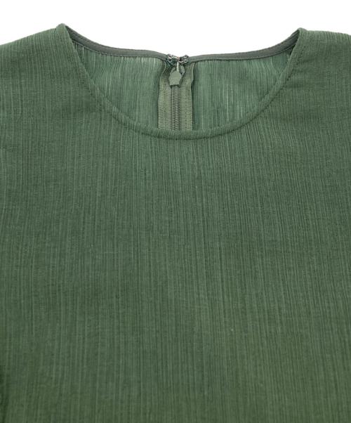 JOIEVE（ジョエブ）JOIEVE (ジョエブ) RICH RUFFLE DRESS グリーン サイズ:38の古着・服飾アイテム