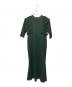 JOIEVE（ジョエブ）の古着「RICH RUFFLE DRESS」｜グリーン