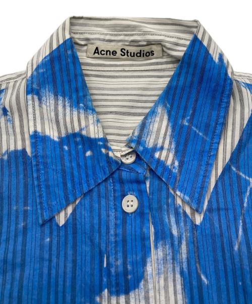 Acne studios（アクネ ストゥディオス）Acne studios (アクネ ストゥディオス) STELLA COTTON MAGAGINE SHIRTS /  ブルー サイズ:33の古着・服飾アイテム