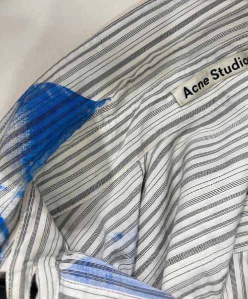 Acne studios（アクネ ストゥディオス）Acne studios (アクネ ストゥディオス) STELLA COTTON MAGAGINE SHIRTS /  ブルー サイズ:33の古着・服飾アイテム