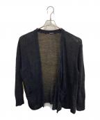 COMOLIコモリ）の古着「7Gコットン ニットカーディガン」｜ブラック