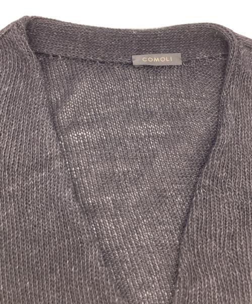 COMOLI（コモリ）COMOLI (コモリ) 7Gコットン ニットカーディガン ブラック サイズ:不明の古着・服飾アイテム