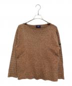 SAINT JAMESセントジェームス）の古着「メランジバスクシャツ」｜ブラウン