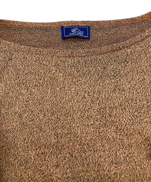 SAINT JAMES（セントジェームス）SAINT JAMES (セントジェームス) メランジバスクシャツ ブラウン サイズ:Ｌの古着・服飾アイテム