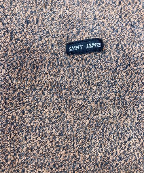SAINT JAMES（セントジェームス）SAINT JAMES (セントジェームス) メランジバスクシャツ ブラウン サイズ:Ｌの古着・服飾アイテム