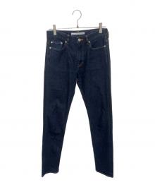 JOHN LAWRENCE SULLIVAN（ジョン ローレンス サリバン）の古着「テーパードリジットデニムパンツ」｜インディゴ