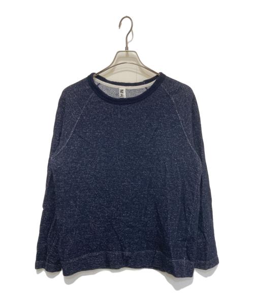 MHL（エムエイチエル）MHL (エムエイチエル) ラグランスウェット ネイビー サイズ:Lの古着・服飾アイテム