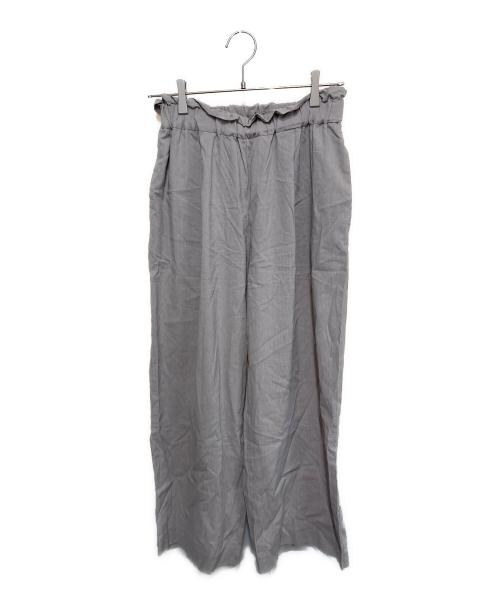 JOURNAL STANDARD（ジャーナルスタンダード）JOURNAL STANDARD (ジャーナルスタンダード) ウォッシャブルコットンリネンVISワイドパンツ グレー サイズ:38の古着・服飾アイテム