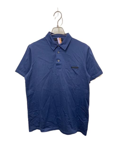 PRADA（プラダ）PRADA (プラダ) ポロシャツ ブルー サイズ:Ｓの古着・服飾アイテム