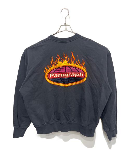 paragraph（パラグラフ）paragraph (パラグラフ) ファイヤーロゴスウェット グレー サイズ:2の古着・服飾アイテム